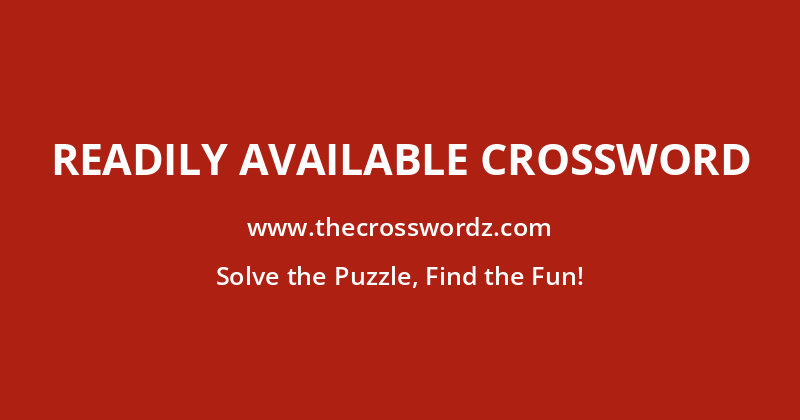 Readily available crossword