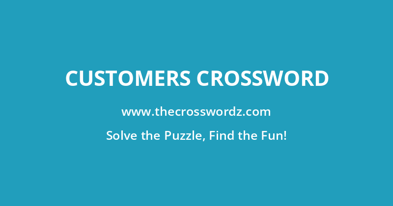 Customers crossword