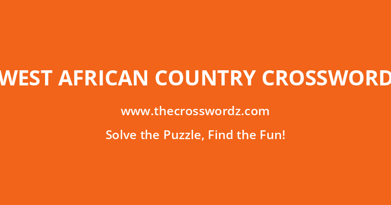 West African country crossword