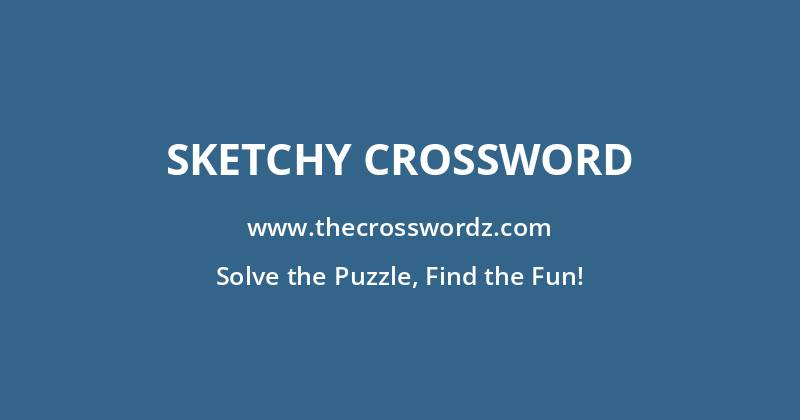 Sketchy crossword