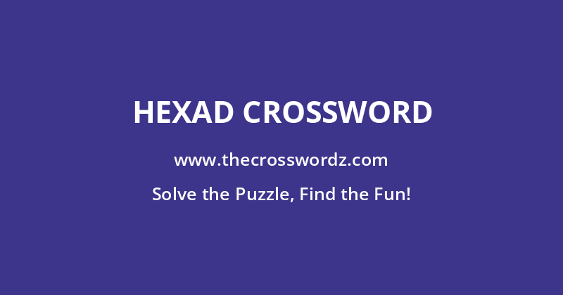 Hexad crossword