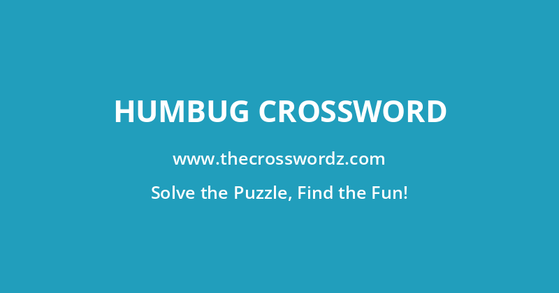 Humbug crossword