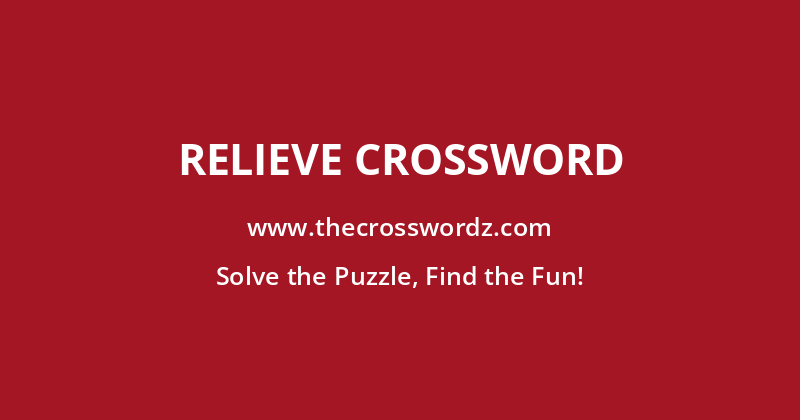 Relieve crossword