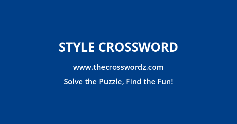Style crossword