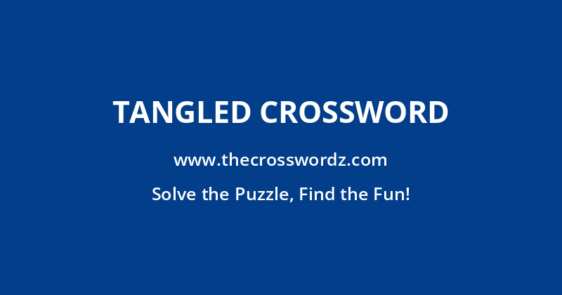 Tangled crossword