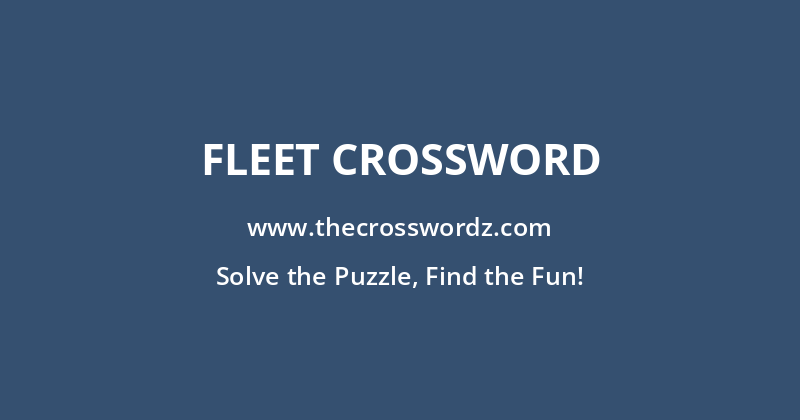 Fleet crossword