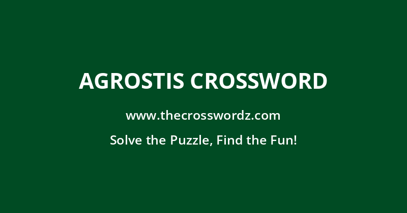Agrostis crossword