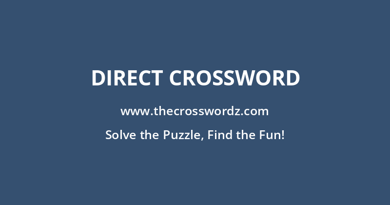 Direct crossword