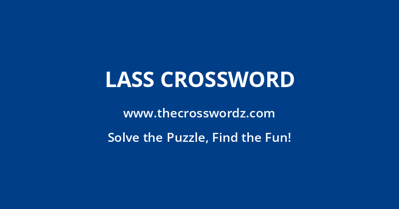 Lass crossword