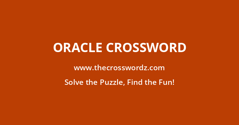 Oracle crossword