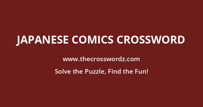 Japanese comics crossword
