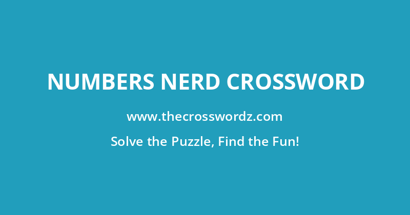 Numbers nerd crossword