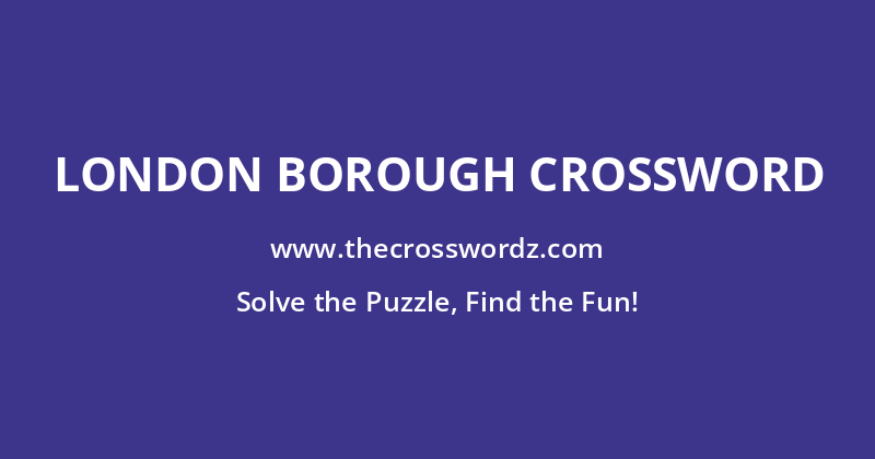 London borough crossword