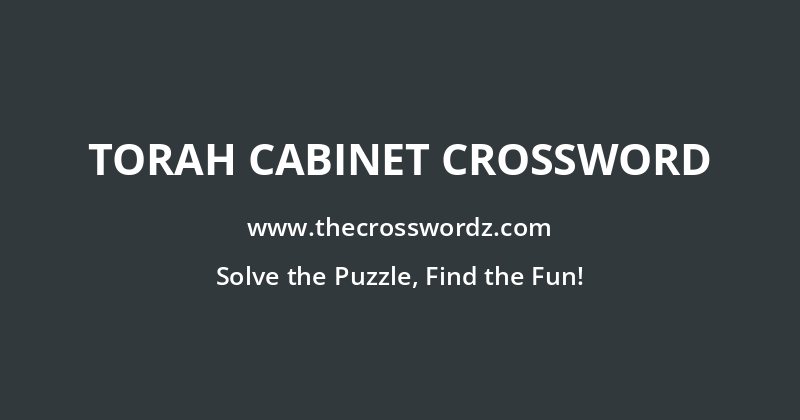 Torah cabinet crossword