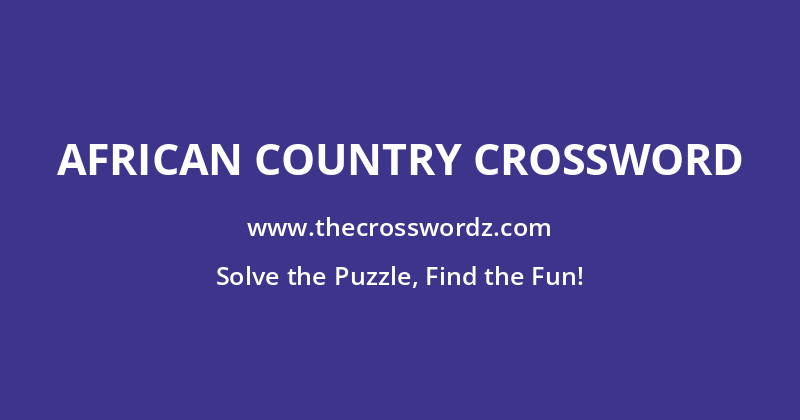 African country crossword