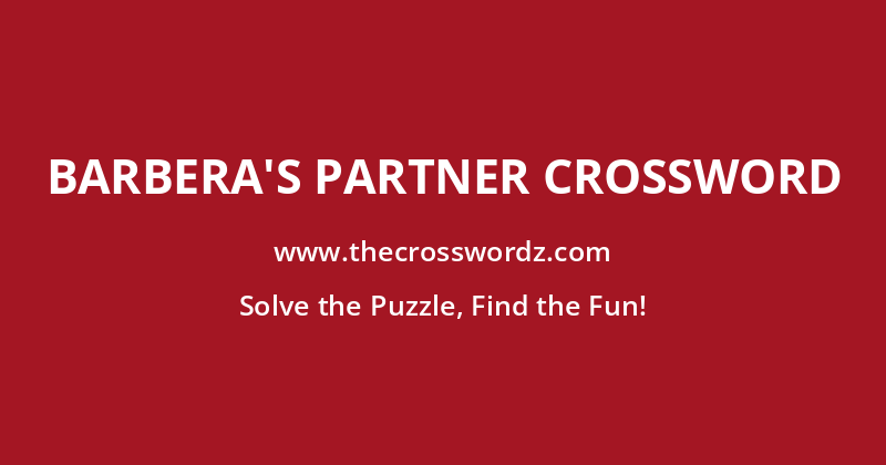 Barbera’s partner crossword