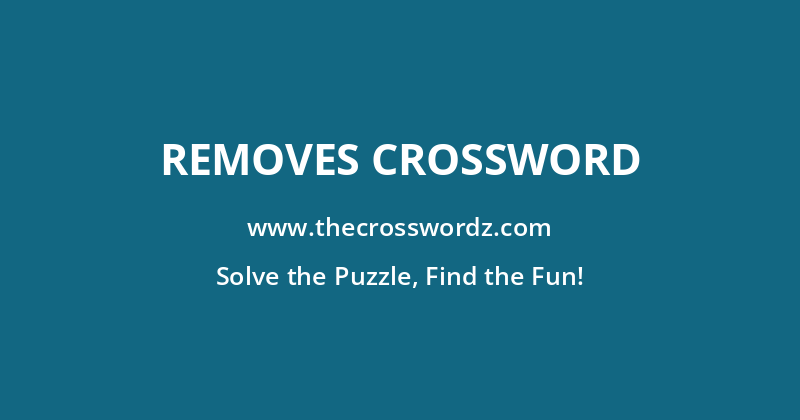 Removes crossword