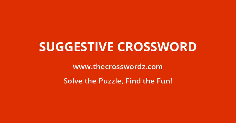 Suggestive crossword