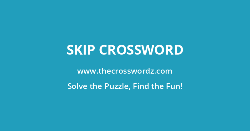Skip crossword