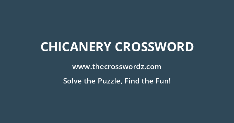 Chicanery crossword