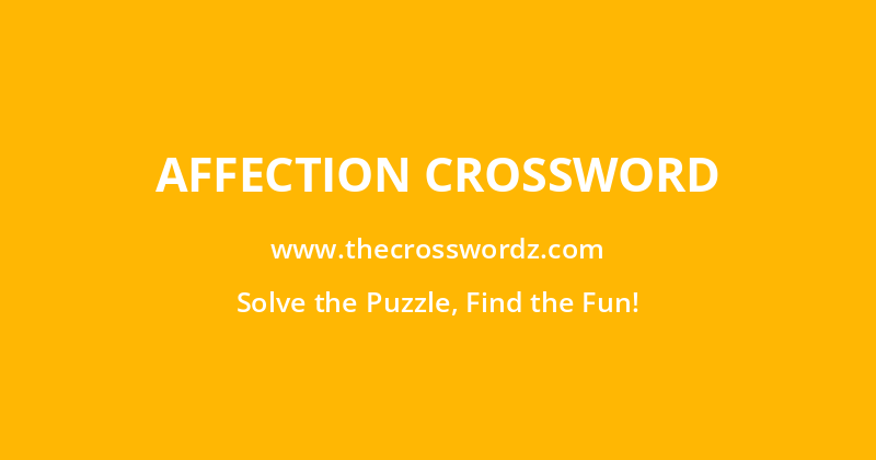 Affection crossword