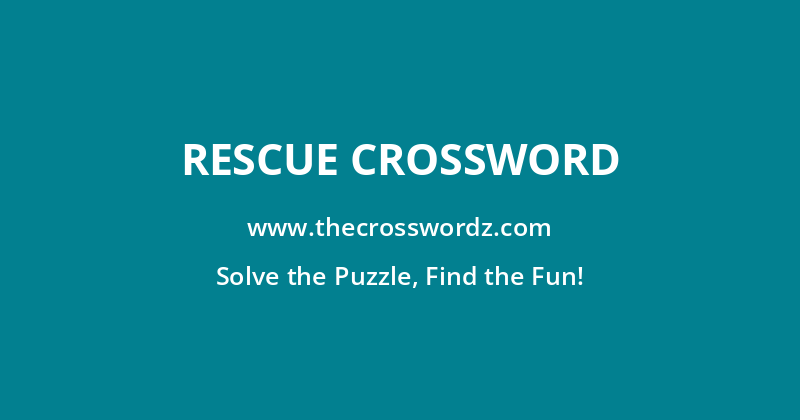 Rescue crossword