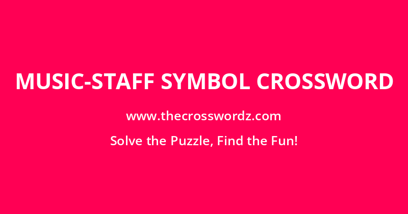 Music-staff symbol crossword