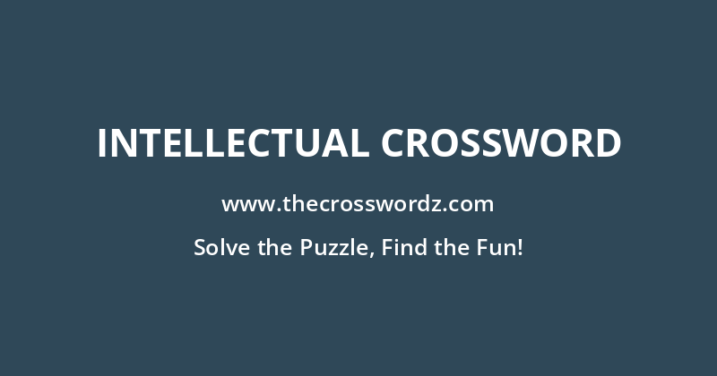 Intellectual crossword