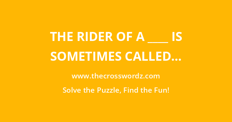 The rider of a ____ is sometimes called a sledneck crossword