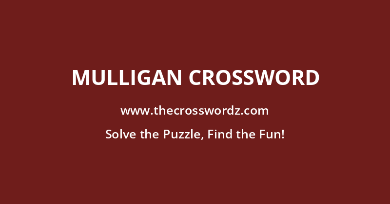 Mulligan crossword
