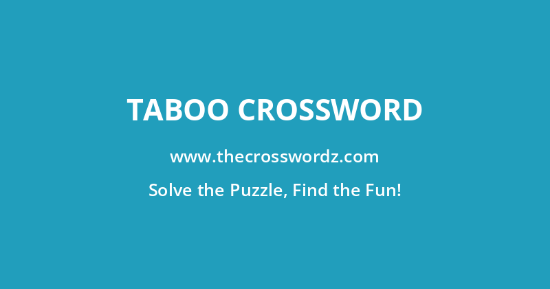 Taboo crossword