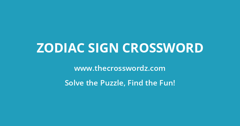 Zodiac sign crossword
