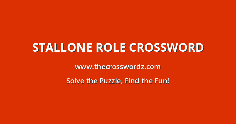 Stallone role crossword