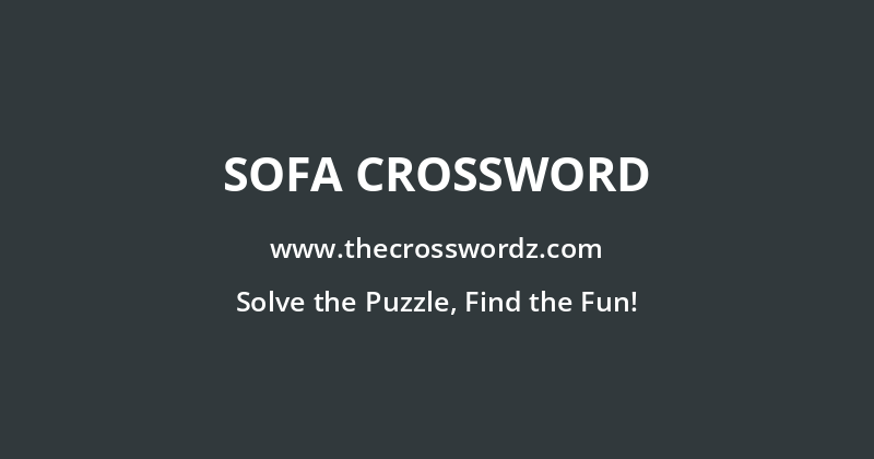 Sofa crossword